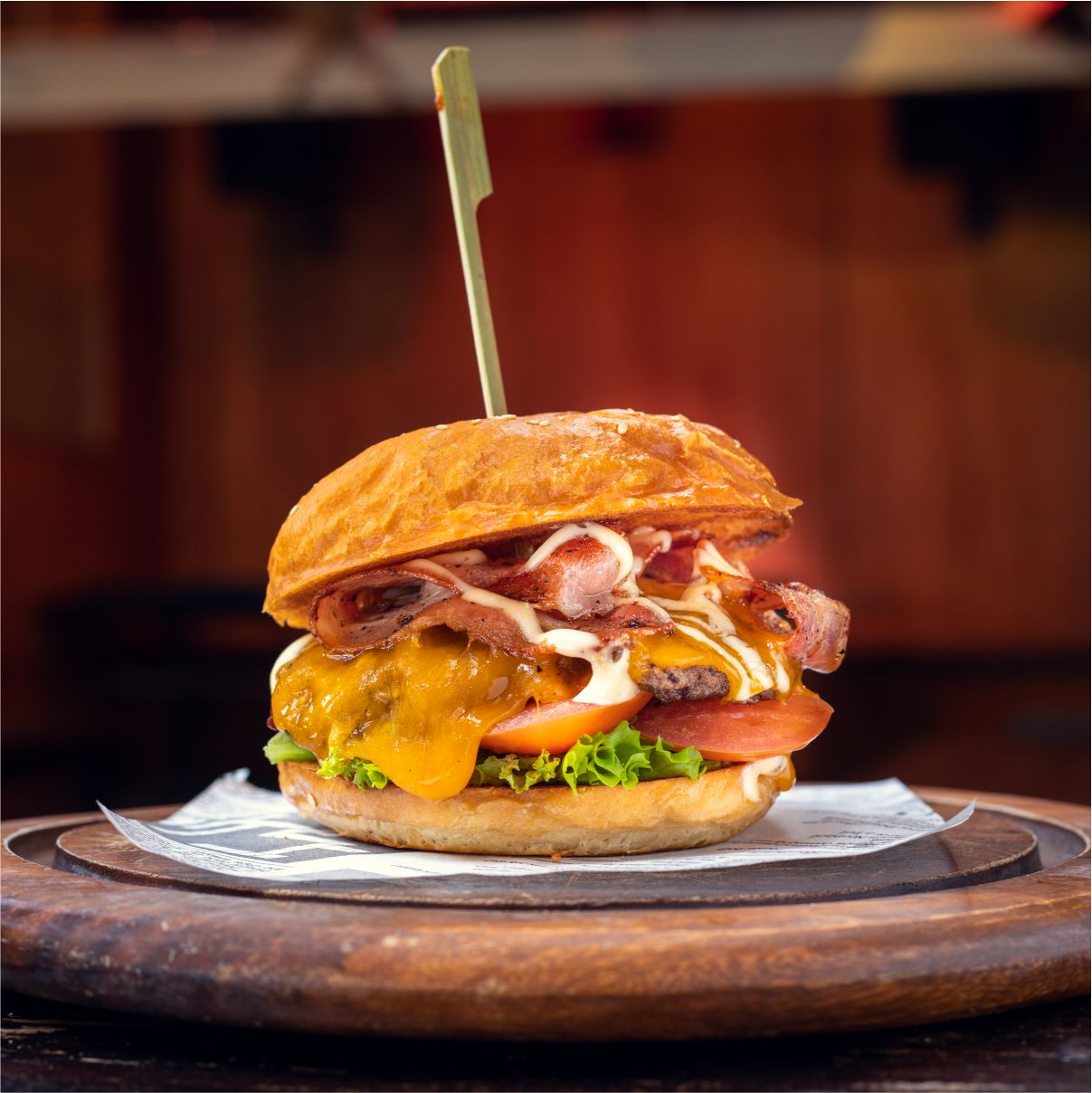 Enjoy a delicious burger combo at Ballarat Trading Co! 